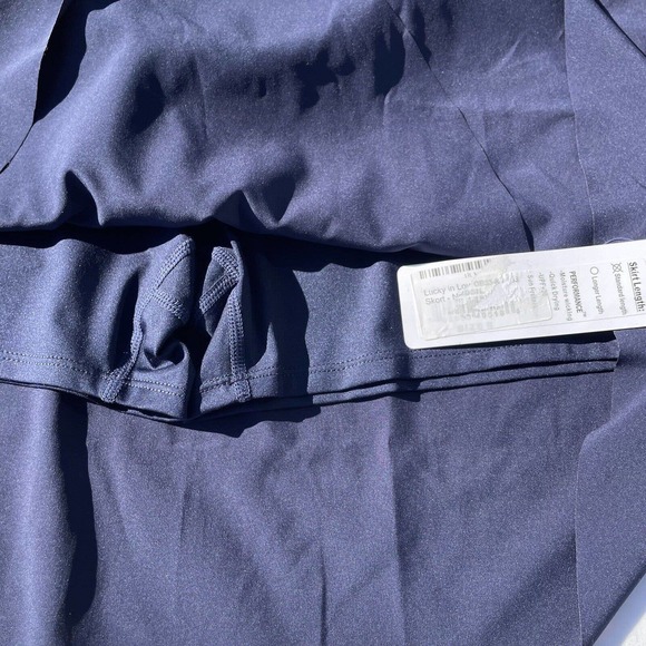 Lucky in Love Navy and Silver Mini Skirt - Picture 4 of 5